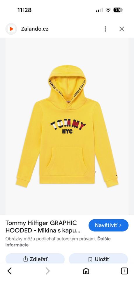 Mikina hilfiger, tommy hilfiger,176