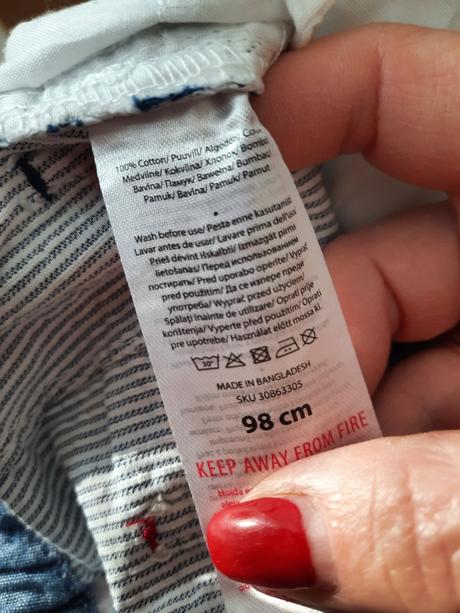 Chlapčenské nohavice, 98