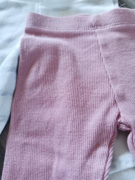 Ružové a biele nohavice / legíny f&f, f&f,62