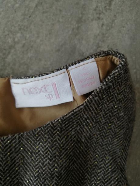 Šaty next v98-104, 4-5r.,vlna,podšité,trblietavé, next,104