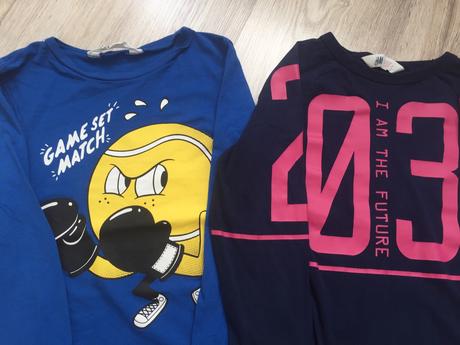 2xh&m tričko 122/128, h&m,128