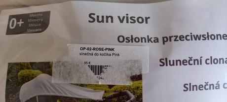 Slnečná clona, rose pink,