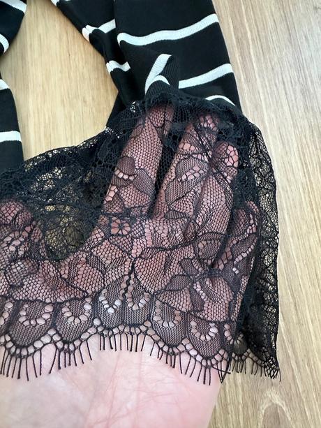 Pulóver s čipkou-nenosený, orsay,xs