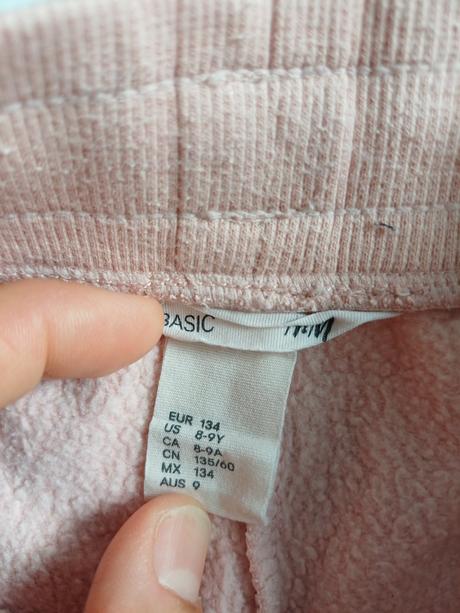 Tepláky so srdiečkami, h&m,134