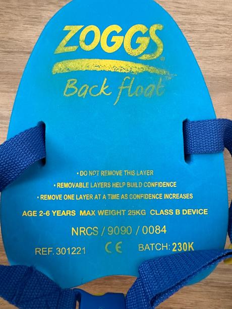 Zoggs plavacik na chrbat, plavecka vesta 2-6 rokov, 
