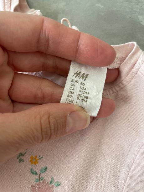 Jarný dievčenský set h&m 80, h&m,80
