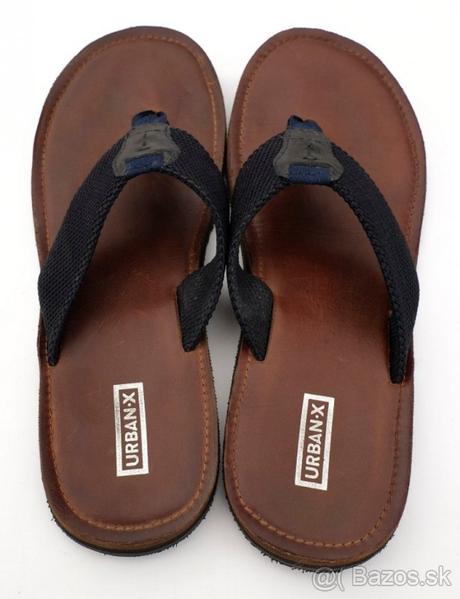 Kožené šľapky urban-x, č.43/44, 43