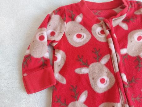 Teplé vianočné fleesové pyžamo veľ.68, 68