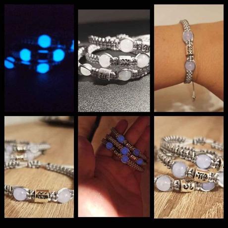 Náramky s fluorescentné-so znamením a iné,