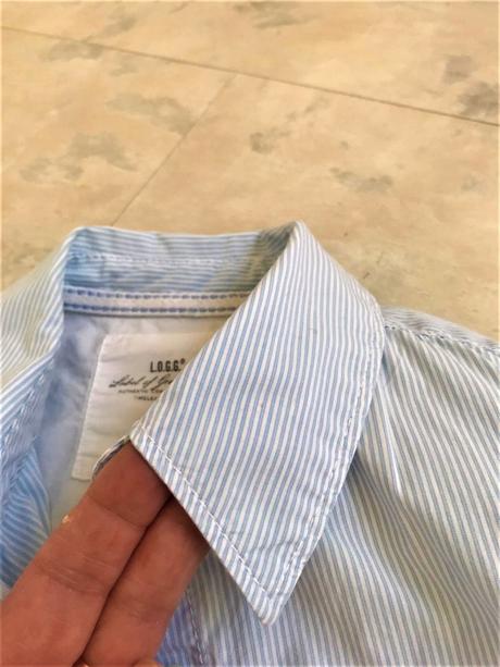 Prúžkovaná košeľa, h&m,s
