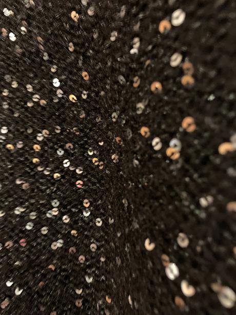 Trblietavý čierny sveter, vero moda,s
