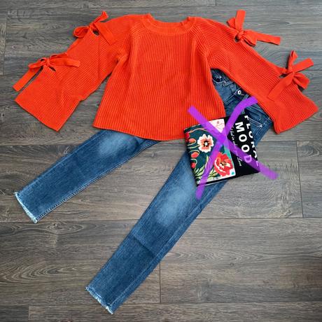 Svetrík + rifle, xs