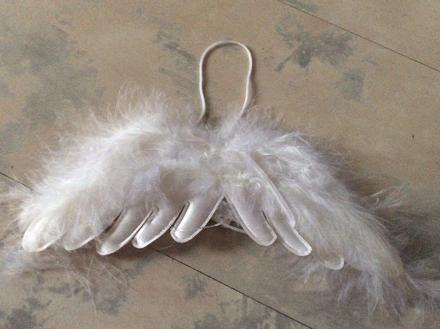 Anjelské krídlo z páperia,