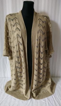 Dámske acrylové krémové bolerko, julipa vel. 56/58, 4xl