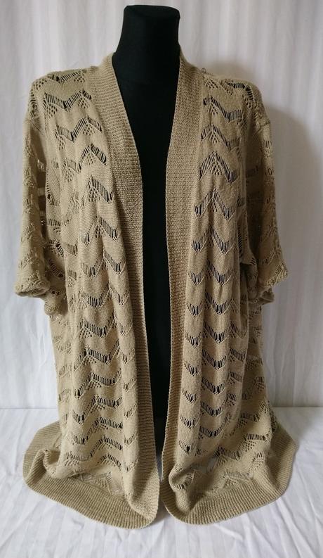 Dámske acrylové krémové bolerko, julipa vel. 56/58, 4xl