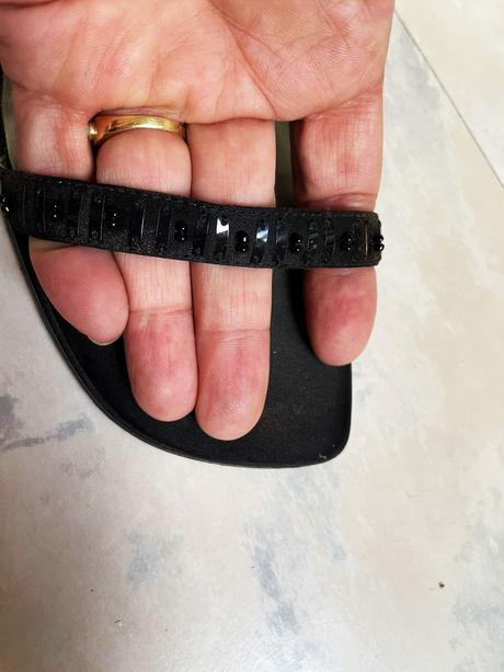 Spoločenské sandálky s trblietkami, 38