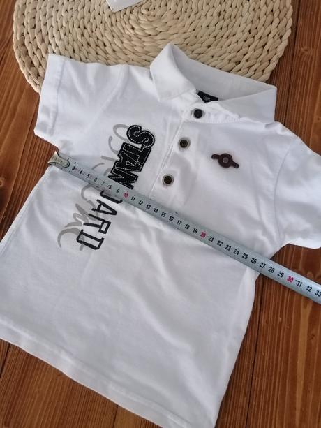 Tričko polokošela 92 biele, 92