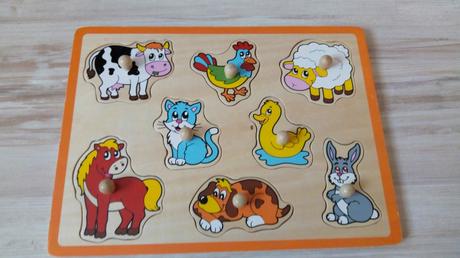 Drevene zvieratka vkladacky, 