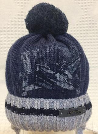 Zimná chlapčenská čiapka jamiks frodo modrá, 68 / 74 / 80 / 86
