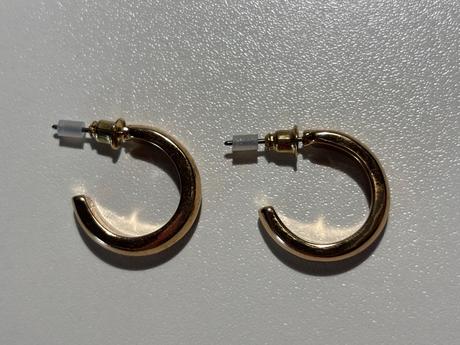 Zlaté zapichovacie kruhové náušnice - bižutéria, deichmann