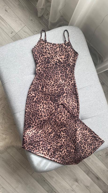 Dámske leopardie šaty, xs