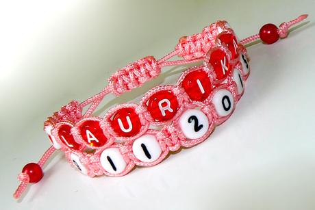 Naramky dvojradove s menom  ale aj s datumom, 