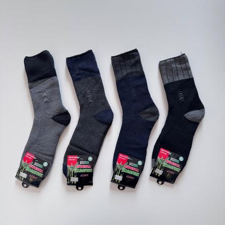 Pánske thermo ponožky so zdravotnou gumičkou 0306, 44 / 46