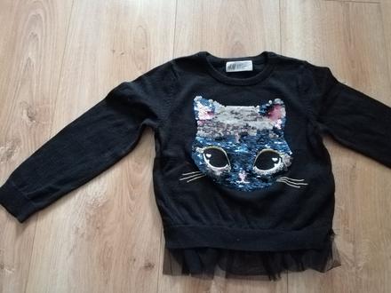 Čierny svetrík, h&m,104