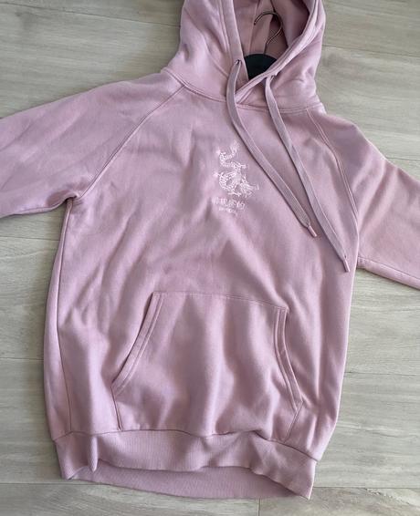 Paradna pudrova mikinka  - oversize, house,xs