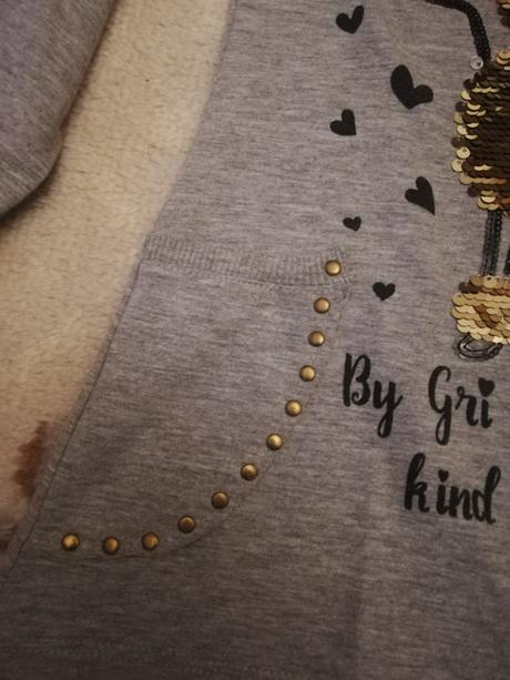 Predľžené tričko/tunika by-gri, 110