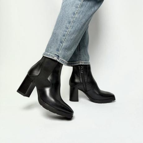 Dámske kožené čižmy na podpätku 22 220248 z, 36 / 37 / 40