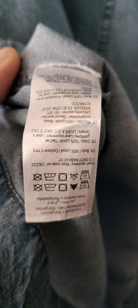 Šaty tenké riflové 38/40, tesco,m