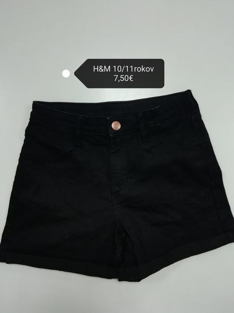 Bavlnené rifľové kraťasy h&m, h&m,146