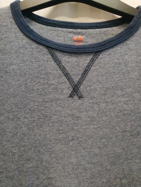 Pásikavé modro biele tričko, h&m, 158-164 cm, h&m,164