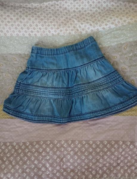 Dievčenská rifľová sukňa, 110