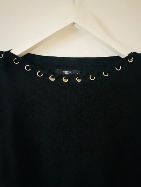 Reserved čierny svetrik, reserved,s