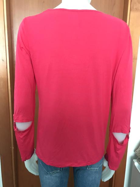 Tričko s prestrihmi na rukávoch, 40/42, bonprix,40