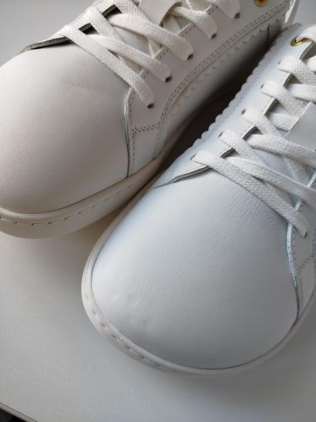 Shapen barefoot tenisky feelin chic white leather, 38