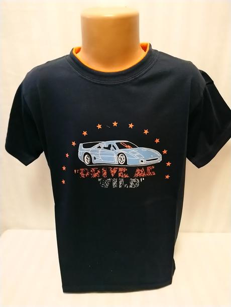 Čierne tričko auto, era fashion, 146 cm, 146