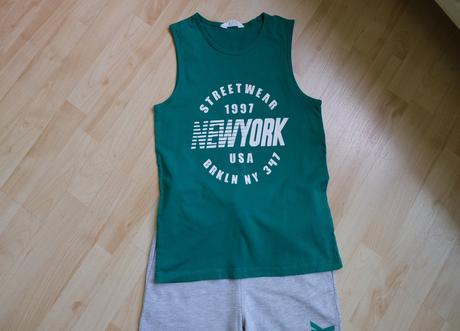 Zeleno sivá súprava, h&m,146