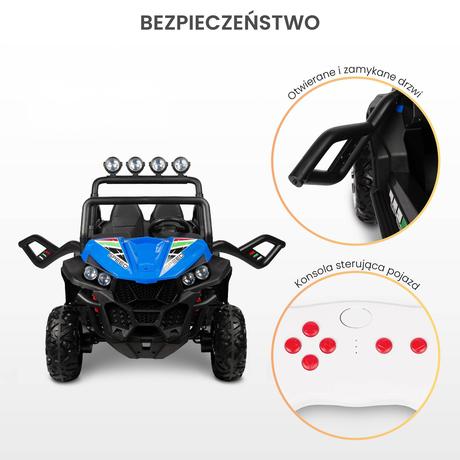 Toyz elektrické vozidlo grand buggy červené,