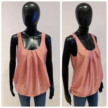 Dámska pásikavá blúzka s bočnými vreckami, s