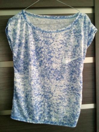 Tricko modrobiele, l