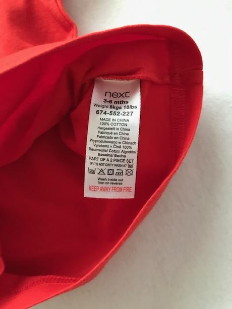 Komplet jablckove saty a tricko next, next,68