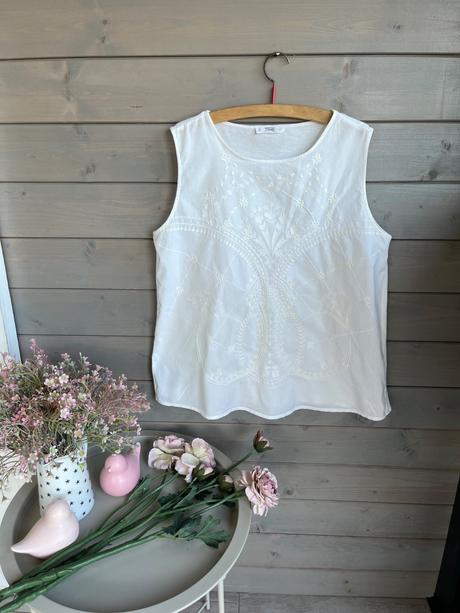 Mango vysivany top, mango,s