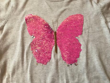 Pulóver s flitrami - veľ.134/140, h&m,134