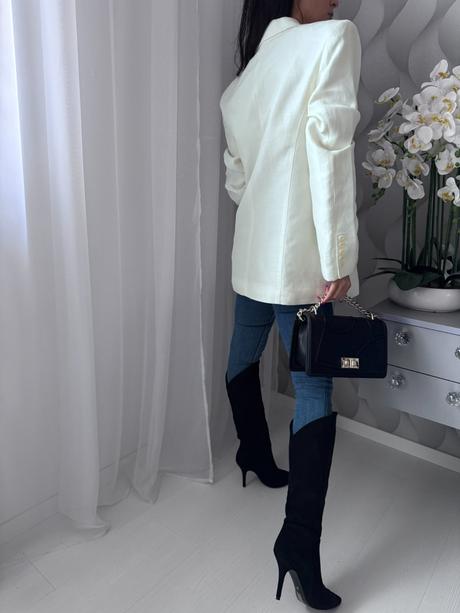 H&m - sako z ľanovej zmesi, h&m,s