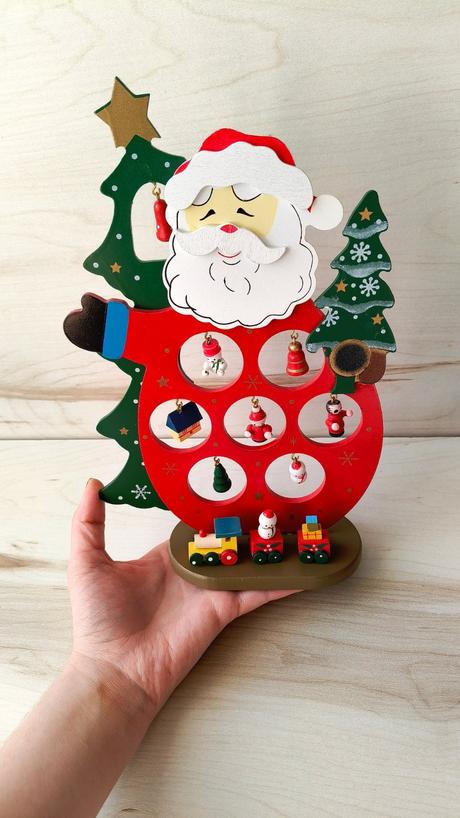 Drevený mikuláš santa claus,