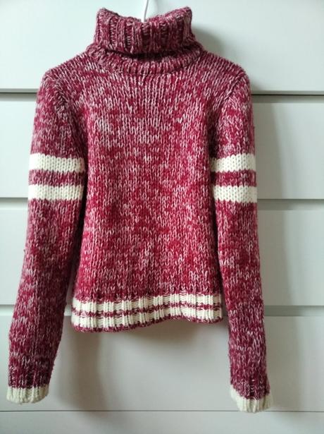 Pletený rolák, fishbone,s