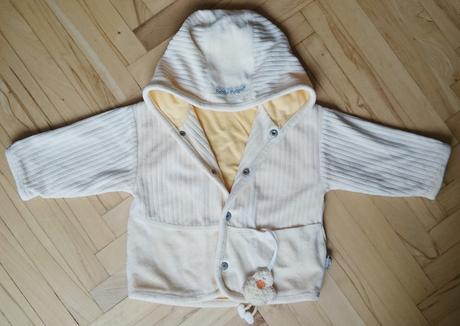 Velúrová mikina s kuriatkom, 74